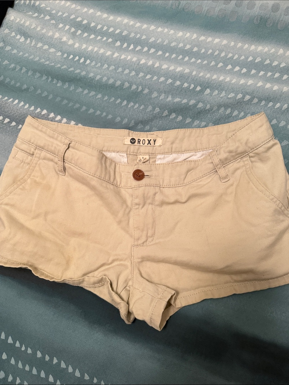 Roxy Women's Cream Casual Cotton Shorts sz 5